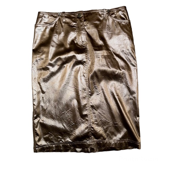Plein Sud Metallic Pencil Skirt Size 38 / 6 - Picture 1 of 2